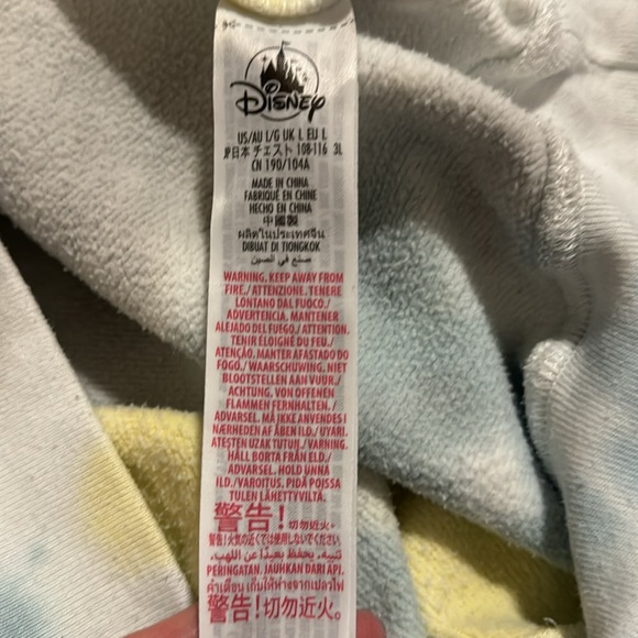 Disney Parks Mickey Mouse Tie-Dye Fleece Pullover Pastel Oversized-Large - Picture 10 of 11